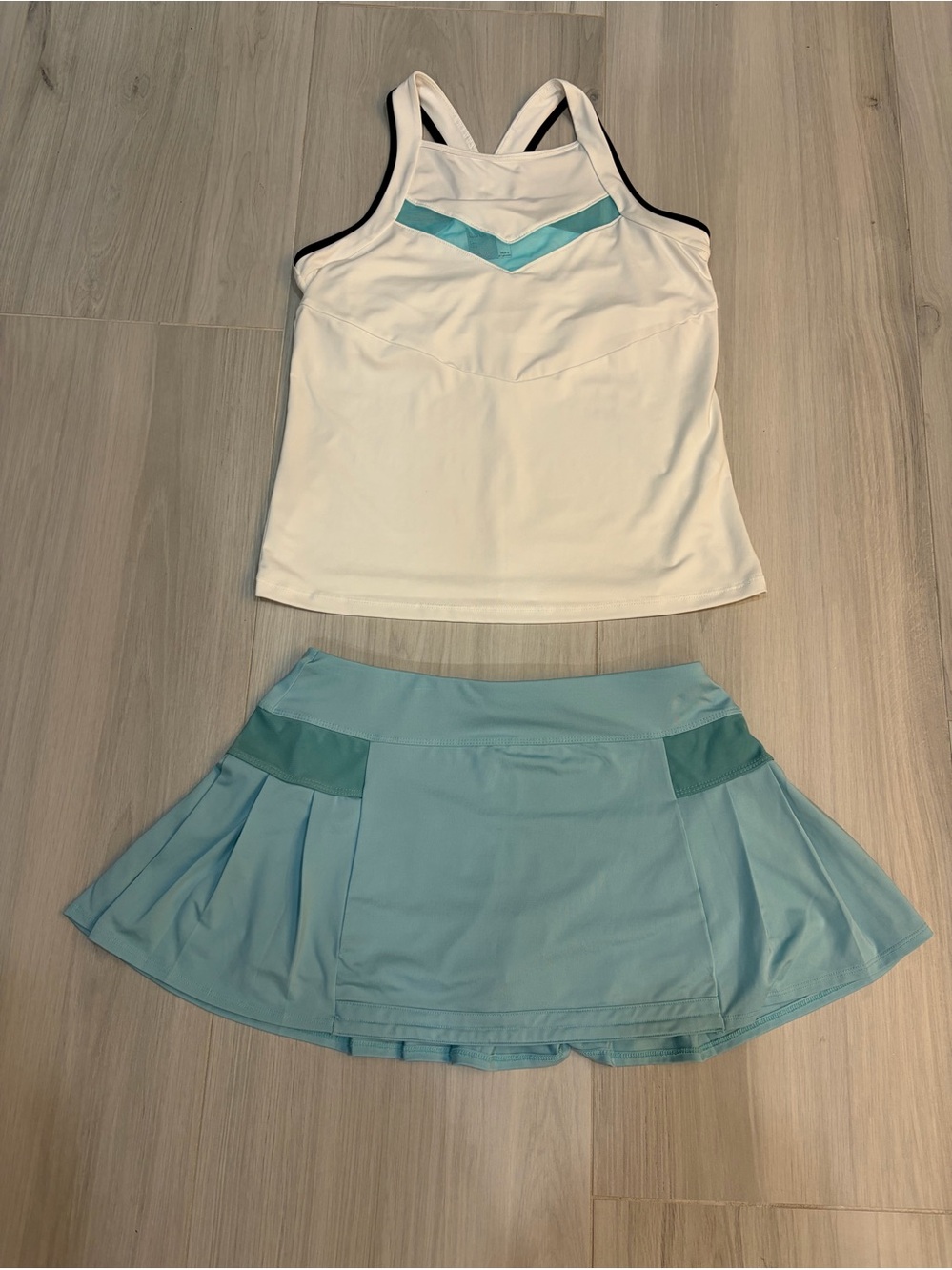 Lucky in Love Blue Pleated Tennis Skirt with matching top s/m